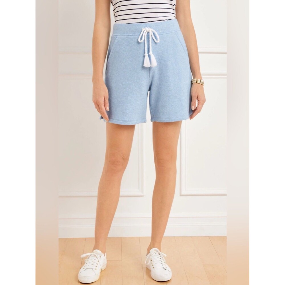Talbots Beach Terry Shorts Light Blue Size XL
